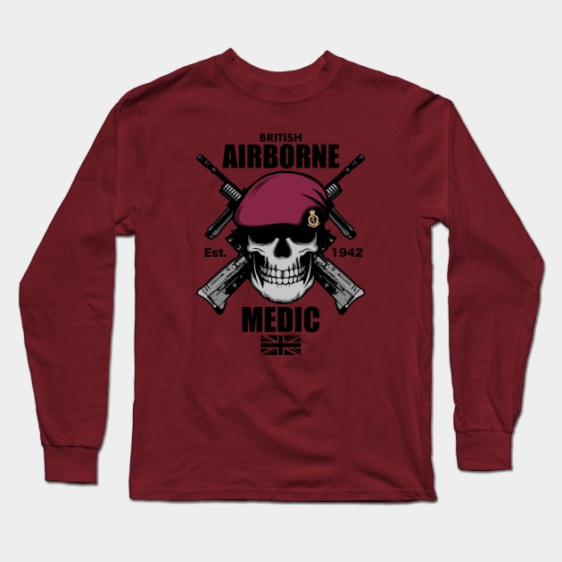 British Airborne Medic Long Sleeve T-Shirt by TCP